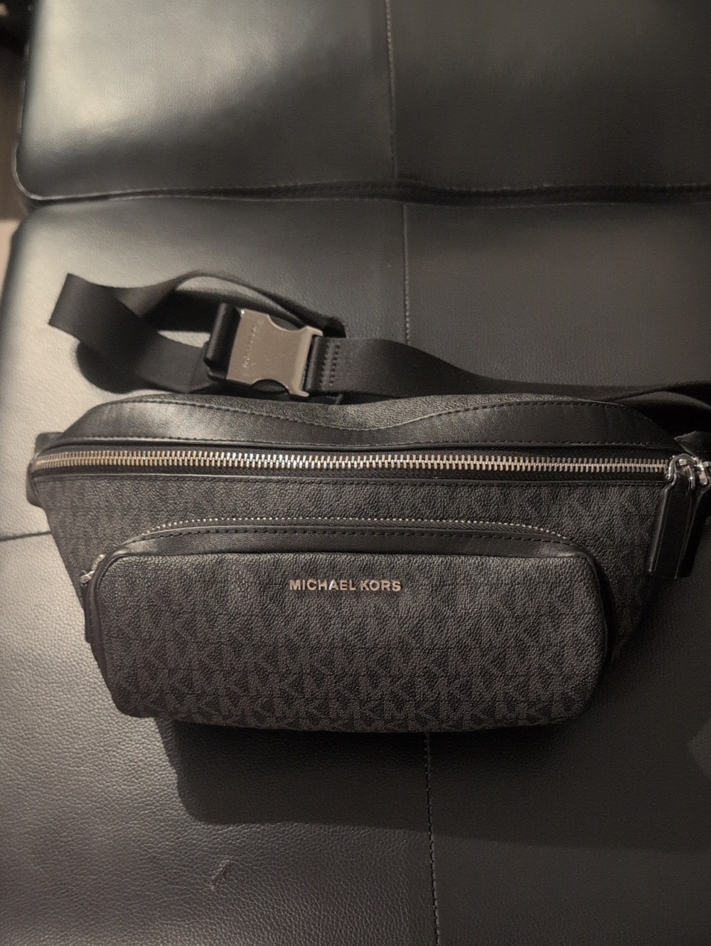 Michael Kors Black Men's Logo Belt Bag